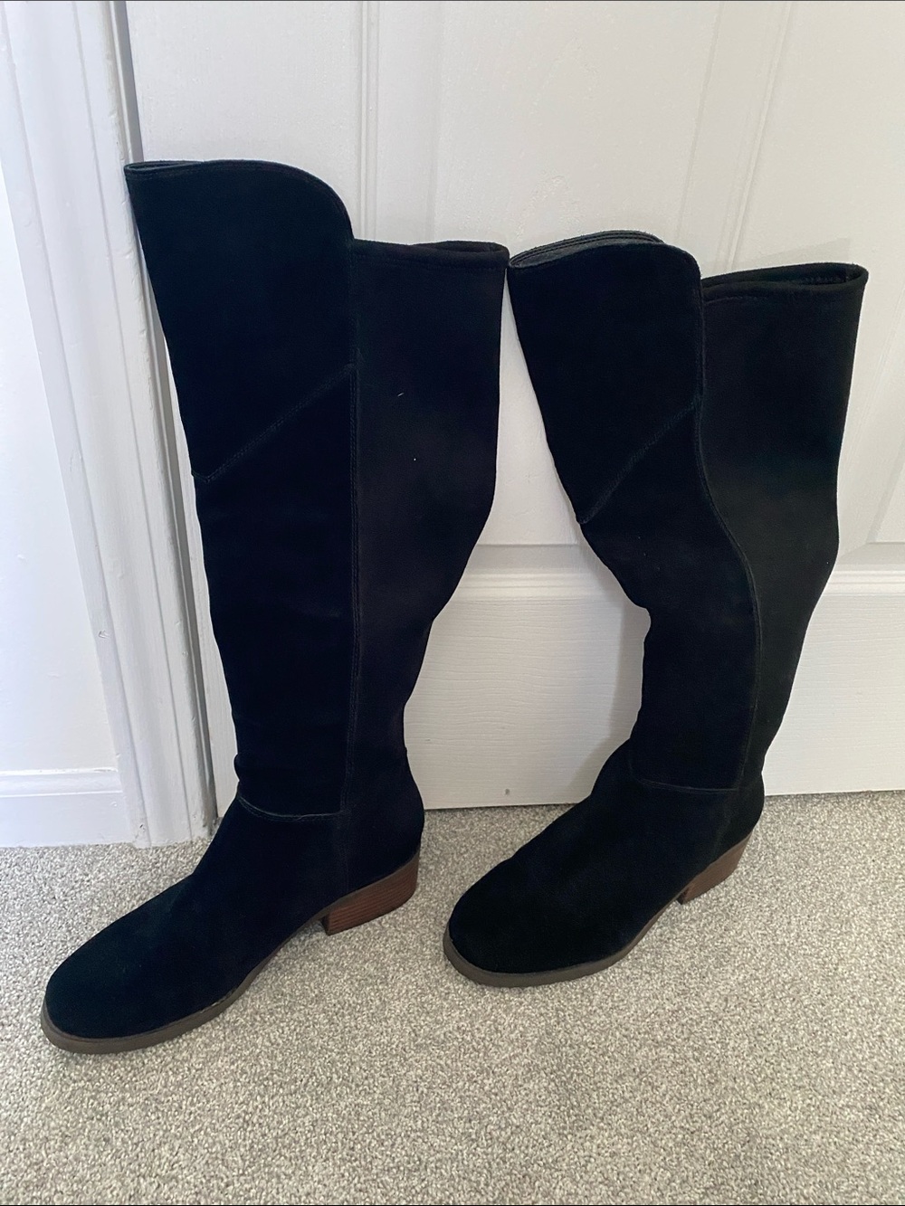 Lucky Brand Black Suede Over-the-Knee Boots